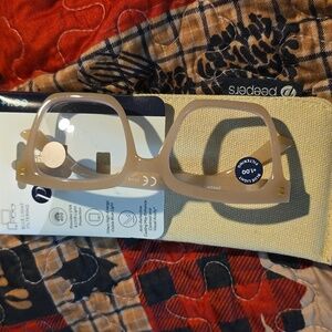 Peepers Beige Reading Glasses +1.00 3486 Montage